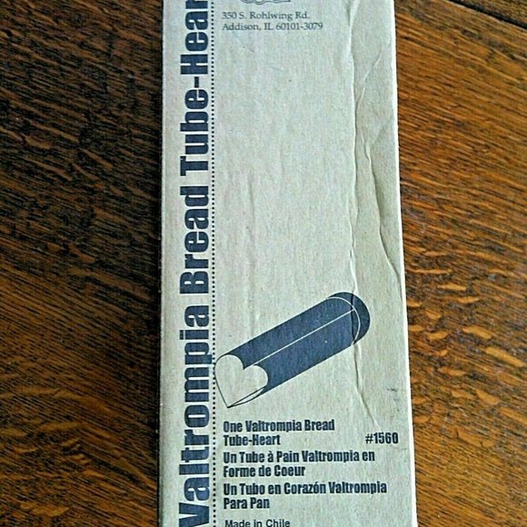 New Pampered Chef Bread Tube Heart Shaped Baking Tin Mold Home Kitchen Bakeware - Picture 9 of 16